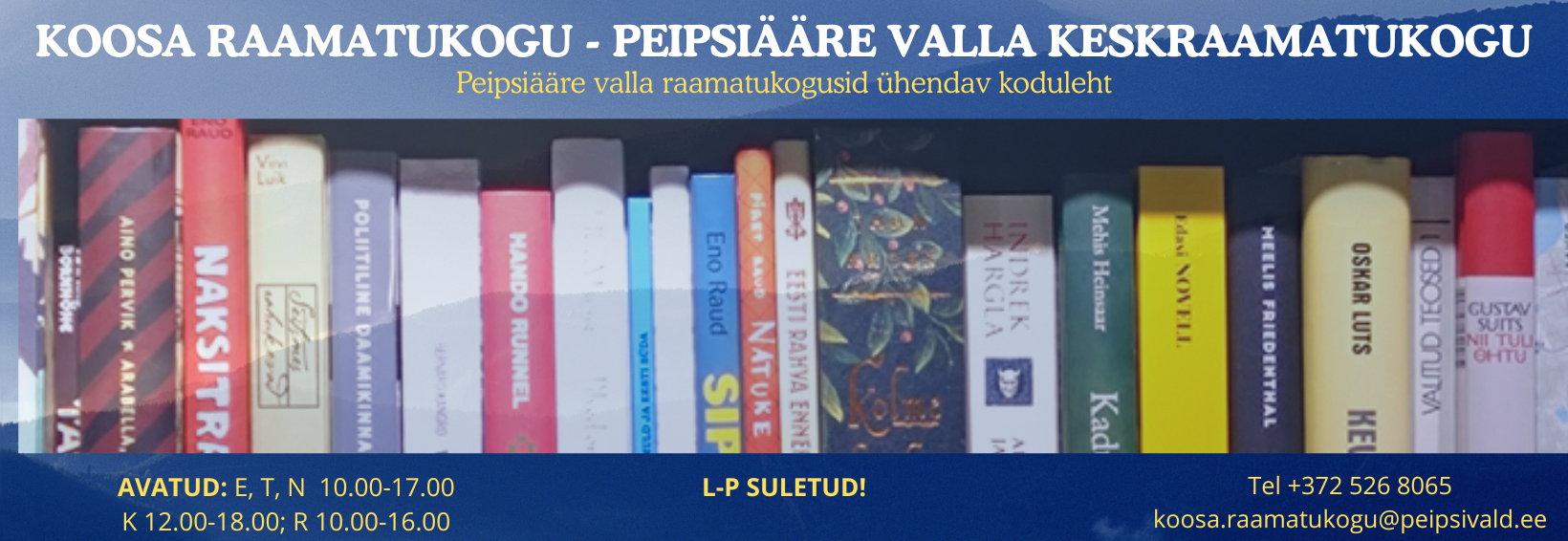 PEIPSI&Auml;&Auml;RE VALLA RAAMATUKOGUD